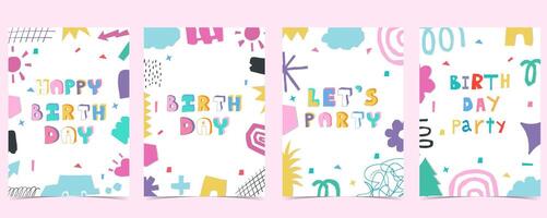 shape paper cut out background with colorful.illustration for a4 vertical kid design vector