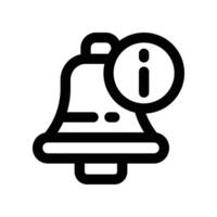 notification icon. line icon for your website, mobile, presentation, and logo design. vector