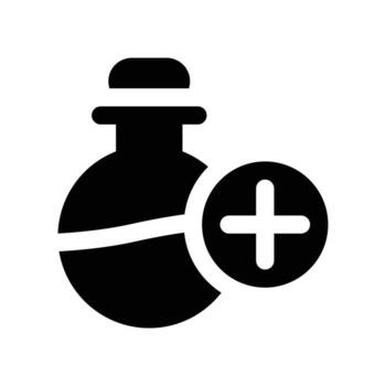 flask icon. glyph icon for your website, mobile, presentation, and logo design. vector