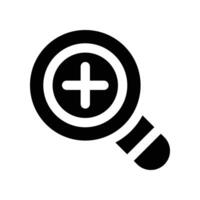 search icon. glyph icon for your website, mobile, presentation, and logo design. vector