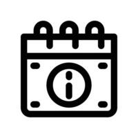 calendar icon. line icon for your website, mobile, presentation, and logo design. vector