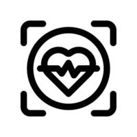 heartbeat icon. line icon for your website, mobile, presentation, and logo design. vector