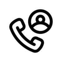 call icon. line icon for your website, mobile, presentation, and logo design. vector