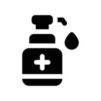 hand sanitizer icon. glyph icon for your website, mobile, presentation, and logo design. vector