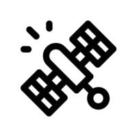 satellite icon. line icon for your website, mobile, presentation, and logo design. vector