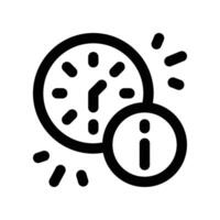 time icon. line icon for your website, mobile, presentation, and logo design. vector