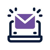 email icon. dual tone icon for your website, mobile, presentation, and logo design. vector