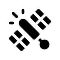 satellite icon. glyph icon for your website, mobile, presentation, and logo design. vector