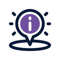 location icon. dual tone icon for your website, mobile, presentation, and logo design. vector