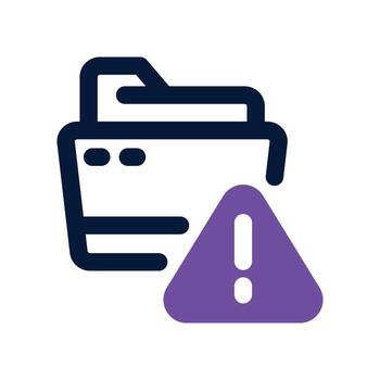 error datos icono. doble tono icono para tu sitio web, móvil, presentación, y logo diseño. vector