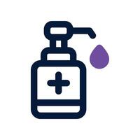 hand sanitizer icon. dual tone icon for your website, mobile, presentation, and logo design. vector
