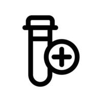 test tube icon. line icon for your website, mobile, presentation, and logo design. vector