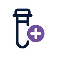 test tube icon. dual tone icon for your website, mobile, presentation, and logo design. vector