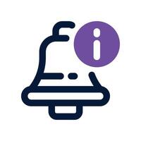 notification icon. dual tone icon for your website, mobile, presentation, and logo design. vector