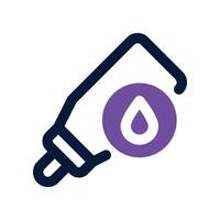 eye drop icon. dual tone icon for your website, mobile, presentation, and logo design. vector