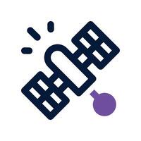 satellite icon. dual tone icon for your website, mobile, presentation, and logo design. vector