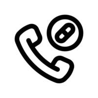 call icon. line icon for your website, mobile, presentation, and logo design. vector