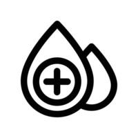 blood drop icon. line icon for your website, mobile, presentation, and logo design. vector