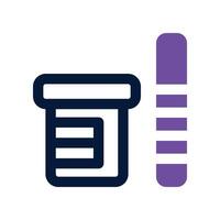 urine test icon. dual tone icon for your website, mobile, presentation, and logo design. vector