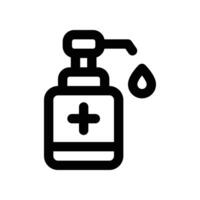 hand sanitizer icon. line icon for your website, mobile, presentation, and logo design. vector