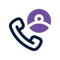 call icon. dual tone icon for your website, mobile, presentation, and logo design. vector