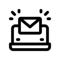 email icon. line icon for your website, mobile, presentation, and logo design. vector