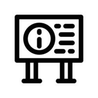 notice board icon. line icon for your website, mobile, presentation, and logo design. vector