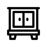 cabinet icon. line icon for your website, mobile, presentation, and logo design. vector