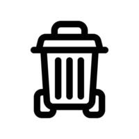 trash bin icon. line icon for your website, mobile, presentation, and logo design. vector