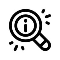 search icon. line icon for your website, mobile, presentation, and logo design. vector