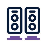 speaker icon. dual tone icon for your website, mobile, presentation, and logo design. vector