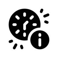 time icon. glyph icon for your website, mobile, presentation, and logo design. vector