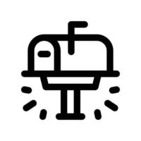 mailbox icon. line icon for your website, mobile, presentation, and logo design. vector