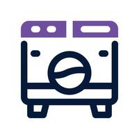 washing machine icon. dual tone icon for your website, mobile, presentation, and logo design. vector