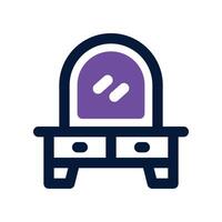 dressing table icon. dual tone icon for your website, mobile, presentation, and logo design. vector