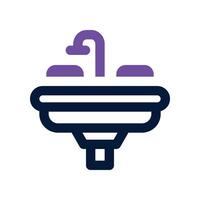 sink icon. dual tone icon for your website, mobile, presentation, and logo design. vector