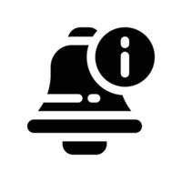 notification icon. glyph icon for your website, mobile, presentation, and logo design. vector