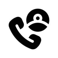 call icon. glyph icon for your website, mobile, presentation, and logo design. vector