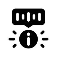 voice recognition icon. glyph icon for your website, mobile, presentation, and logo design. vector