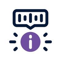 voice recognition icon. dual tone icon for your website, mobile, presentation, and logo design. vector