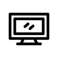 tv icon. line icon for your website, mobile, presentation, and logo design. vector