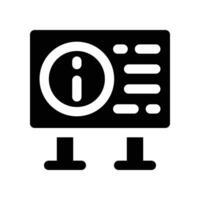 notice board icon. glyph icon for your website, mobile, presentation, and logo design. vector