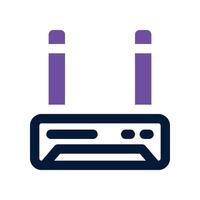 router icon. dual tone icon for your website, mobile, presentation, and logo design. vector
