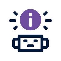 ai assistant icon. dual tone icon for your website, mobile, presentation, and logo design. vector