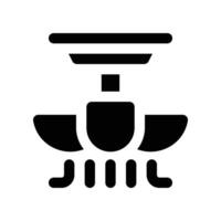 ceiling fan icon. glyph icon for your website, mobile, presentation, and logo design. vector