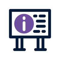 notice board icon. dual tone icon for your website, mobile, presentation, and logo design. vector