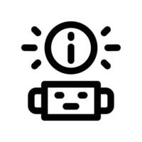 ai assistant icon. line icon for your website, mobile, presentation, and logo design. vector
