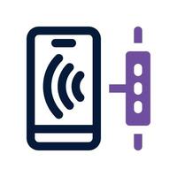 automatic call icon. dual tone icon for your website, mobile, presentation, and logo design. vector