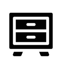 drawers icon. glyph icon for your website, mobile, presentation, and logo design. vector