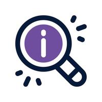 search icon. dual tone icon for your website, mobile, presentation, and logo design. vector